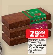 Pnp Mint-130g,Truffle-92g,Cherry Liqueurs-95g Or Orange Assortment-125g Each