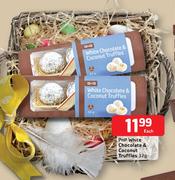 Pnp White Chocolate & Coconut Truffles-32g Each