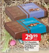 Pnp Chocolate Coated Almonds,Hazel Nuts Or Brazil Nuts-150g Each