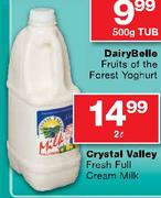 Crystal Valley Fresh Full Cream Milk-2L 