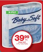 Baby Soft 2-Ply Toilet Rolls-9's