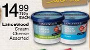 Lancewood Cream Cheese Assorted-230g Each