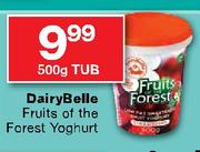 Dairy Belle Fruits Of The Forest Yoghurt-500g Tub