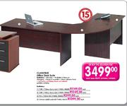 Classique Office Desk (3 Drawer Mobile Pedestal)
