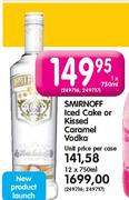 Smirnoff Iced Cake Or Kissed Caramel Vodka-750ml