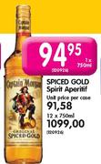 Spiced Gold Spirit Aperitif-12 x 750ml