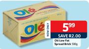 Ole Low Fat Spread Brick-500gm
