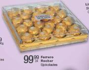 Ferrero Rocher Sjokolades-24 Per Pack
