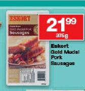 Eskort Gold Medal Pork Sausages-375g