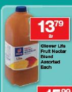 Clover Lite Fruit Nectar Blend Assorted-2Ltr Each