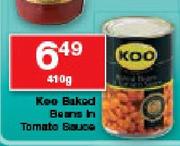 Koo Baked Beans In Tomato Sauces-410g