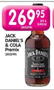 Jack Daniel's & Cola Premix-24X340ml