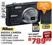 Nikon Digital Camera S2600