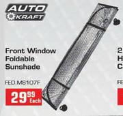 Auto Kraft Front window Foldable Sunshade-Each