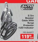 Auto Kraft 2.5m Booster Cable With Surge Protector/LED Indicator-Each