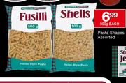 House Brand Pasta Shapes Assorted Each-500g