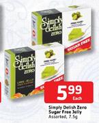 Simply Delish Zero Sugar Free Jelly Assorted-7.5g Each