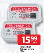 Tenderchick Chicken Livers-250g Each