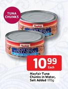 Mayfair Tuna Chunks In Water, Salt Added-170g Each