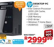 HP DESKTOP PC(E3400) 
