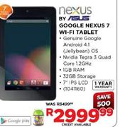 GOOGLE NEXUS 7 WI-FI TABLET