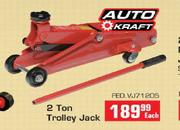Auto Kraft 2 Ton Trolley Jack(FED.VJ71205)-Each