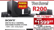 Sony DAV-TZ140 5.1 Channel DVD Home Theatre System