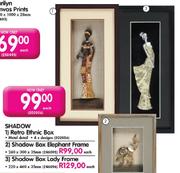 Shadow Box Lady Frame Each
