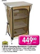 Camp Master 3 Shelf Camping Aluminium Cupboard-Each