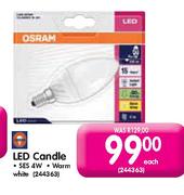 Osram LED Candle SES 4W Each