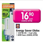 Osram Energy Saver Globe Each