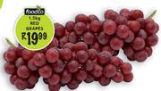 Foodco Red Grapes-1.5Kg