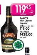 Baileys Lrish Cream Liqueur-12 x 750ml