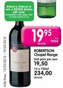 Robertson Chapel Range-Unit Price Per Case 