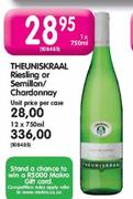 Theuniskraal Riesling Or Semillon/Chardonnay-12 x 750ml 