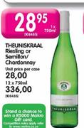 Theuniskraal Riesling Or Semillon/Chardonnay-Unit Price Per Case 