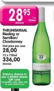 Theuniskraal Riesling Or Semillon/Chardonnay-1 x 750ml 