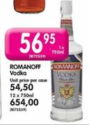 Romanoff Vodka-1 x 750ml