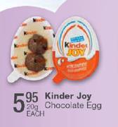 Kinder Joy Chocolate Egg-20g-Each