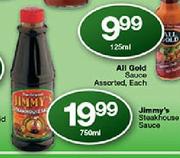 Jimmy's Steak House Sauce-750ml