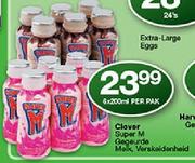 Clover Super M Gegeurde Melk, Verskeidenheid-6X200ml Per Pack
