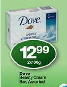 Dove Beauty Cream Bar Assorted-2X100g