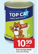 Top Cat Cat Food Assorted-820g Each