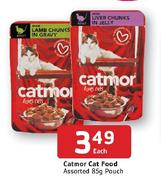 Catmor Cat Food-85g Pouch Each