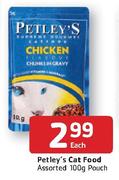 Petley's Cat Food-100g Pouch Each