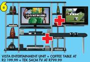 Vista Entertainment Unit Plus Cofee Table Plus Tek 54cm TV