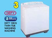 Defy 10Kg Twin Tub Washing Machine