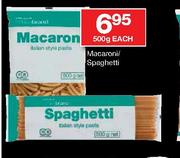 House Brand Macaroni/Spaghetti-500g Each