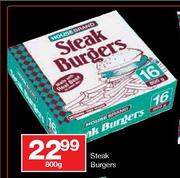 House Brand Steak Burgers-800g