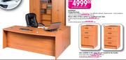 Classique Executive Desk plus 2 Drawer and 4 Drawer Desk High Pedestal